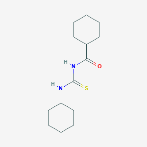 molecular formula C14H24N2OS B5788171 N-(cyclohexylcarbamothioyl)cyclohexanecarboxamide 