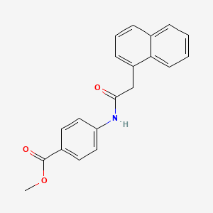 molecular formula C20H17NO3 B5788177 methyl 4-[(naphthalen-1-ylacetyl)amino]benzoate CAS No. 423736-07-6