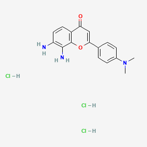 7,8-Diamino-2-(4-(dimethylamino)phenyl)-4H-chromen-4-one trihydrochloride