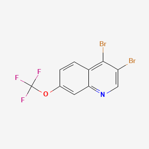 3,4-Dibromo-7-(trifluoromethoxy)quinoline