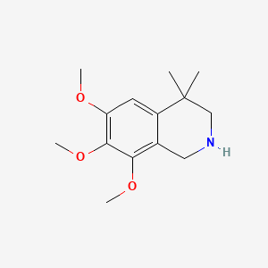 6,7,8-Trimethoxy-4,4-dimethyl-1,2,3,4-tetrahydroisoquinoline