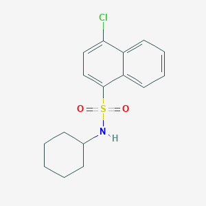 molecular formula C16H18ClNO2S B5788227 4-chloro-N-cyclohexylnaphthalene-1-sulfonamide 