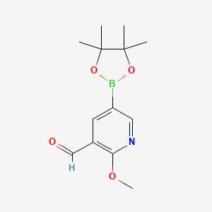 2-Methoxy-5-(4,4,5,5-tetramethyl-1,3,2-dioxaborolan-2-yl)nicotinaldehyde
