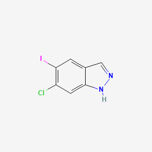 molecular formula C7H4ClIN2 B578827 6-Chloro-5-iodo-1h-indazole CAS No. 1227269-39-7