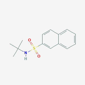 molecular formula C14H17NO2S B5788314 N-(1,1-Dimethylethyl)-2-naphthalenesulfonamide 