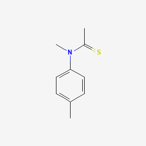 molecular formula C10H13NS B578833 N-Methyl-N-(4-methylphenyl)ethanethioamide CAS No. 15753-42-1