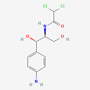 molecular formula C11H14Cl2N2O3 B578834 N-[(1S,2S)-1-(4-aminophenyl)-1,3-dihydroxypropan-2-yl]-2,2-dichloroacetamide CAS No. 19443-08-4