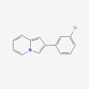 molecular formula C14H10BrN B5788354 2-(3-Bromo-phenyl)-indolizine 