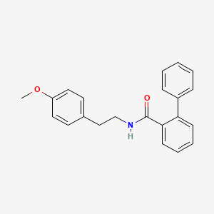 molecular formula C22H21NO2 B5788387 N-[2-(4-methoxyphenyl)ethyl]-2-phenylbenzamide 