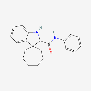 Spiro[cycloheptane-1,3'-indoline]-2'-carboanilide