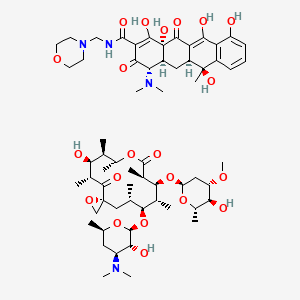 molecular formula C62H94N4O21 B578846 Oleomorphocycline CAS No. 18353-77-0