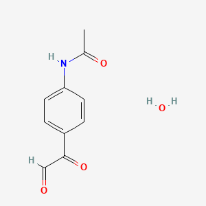 molecular formula C10H11NO4 B578847 4-Acetamidophenylglyoxal hydrate CAS No. 16267-10-0