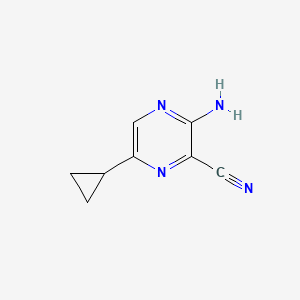 3-Amino-6-cyclopropyl-pyrazine-2-carbonitrile