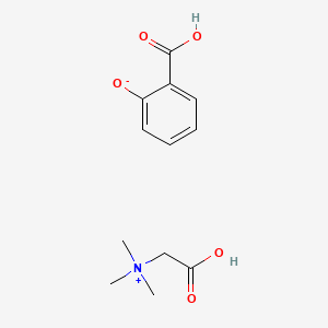 molecular formula C12H17NO5 B578857 Betaine salicylate CAS No. 17671-53-3