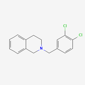 molecular formula C16H15Cl2N B5788611 2-[(3,4-dichlorophenyl)methyl]-3,4-dihydro-1H-isoquinoline 