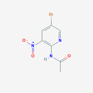 molecular formula C7H6BrN3O3 B057887 N-(5-bromo-3-nitropyridin-2-yl)acetamide CAS No. 381679-24-9