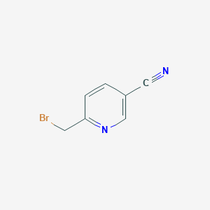 molecular formula C7H5BrN2 B057889 6-(Bromomethyl)nicotinonitrile CAS No. 158626-15-4