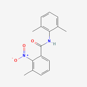 molecular formula C16H16N2O3 B5789049 N-(2,6-dimethylphenyl)-3-methyl-2-nitrobenzamide CAS No. 54440-19-6