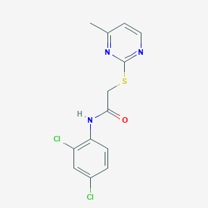 molecular formula C13H11Cl2N3OS B5789056 N-(2,4-dichlorophenyl)-2-[(4-methylpyrimidin-2-yl)sulfanyl]acetamide 