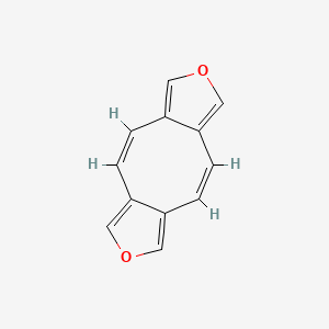 molecular formula C12H8O2 B578915 Cycloocta[1,2-c:5,6-c']difuran CAS No. 16401-32-4