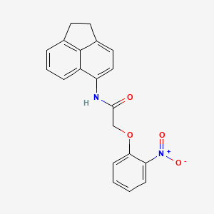 molecular formula C20H16N2O4 B5789186 N-(1,2-dihydroacenaphthylen-5-yl)-2-(2-nitrophenoxy)acetamide 