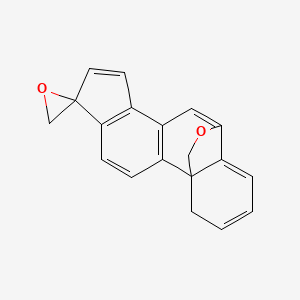molecular formula C19H14O2 B578919 Spiro(6,10-(epoxymethano))-10H-cyclopenta(A)phenanthrene CAS No. 163-77-9