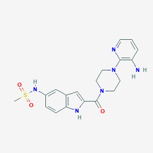 molecular formula C19H22N6O3S B057892 N-Desisopropyl delavirdine CAS No. 165133-86-8