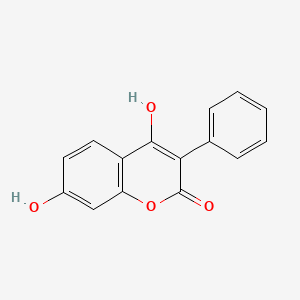 molecular formula C15H10O4 B578928 4,7-dihydroxy-3-phenyl-2H-chromen-2-one CAS No. 19225-17-3