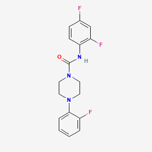 molecular formula C17H16F3N3O B5789420 N-(2,4-difluorophenyl)-4-(2-fluorophenyl)piperazine-1-carboxamide 