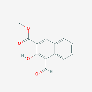 molecular formula C13H10O4 B5789442 Methyl 4-formyl-3-hydroxynaphthalene-2-carboxylate 
