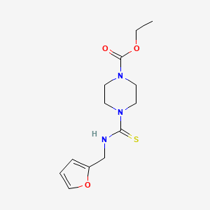 molecular formula C13H19N3O3S B5789458 ETHYL 4-{[(2-FURYLMETHYL)AMINO]CARBOTHIOYL}TETRAHYDRO-1(2H)-PYRAZINECARBOXYLATE 