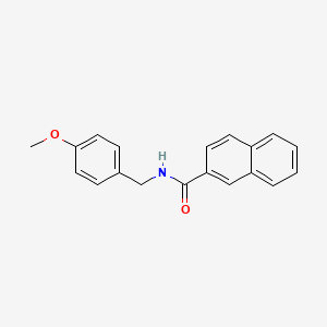 molecular formula C19H17NO2 B5789484 N-[(4-methoxyphenyl)methyl]naphthalene-2-carboxamide 
