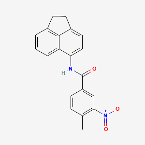 molecular formula C20H16N2O3 B5789609 N-(1,2-dihydroacenaphthylen-5-yl)-4-methyl-3-nitrobenzamide 