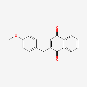 molecular formula C18H14O3 B5789642 2-(4-methoxybenzyl)naphthoquinone 