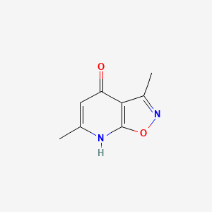 molecular formula C8H8N2O2 B578972 3,6-Dimethylisoxazolo[5,4-b]pyridin-4-ol CAS No. 19385-59-2