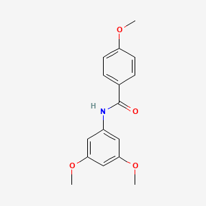 molecular formula C16H17NO4 B5789787 N-(3,5-dimethoxyphenyl)-4-methoxybenzamide 
