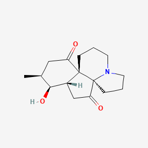 molecular formula C16H23NO3 B578981 14-Deoxy-14-oxoserratinine CAS No. 18331-13-0