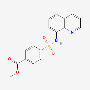 molecular formula C17H14N2O4S B5789949 Methyl 4-(quinolin-8-ylsulfamoyl)benzoate 