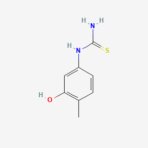 molecular formula C8H10N2OS B578995 (3-HYDROXY-4-METHYLPHENYL)THIOUREA CAS No. 16704-79-3