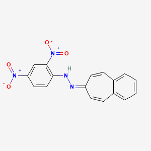 molecular formula C17H12N4O4 B579013 N-(benzo[7]annulen-7-ylideneamino)-2,4-dinitroaniline CAS No. 18791-73-6