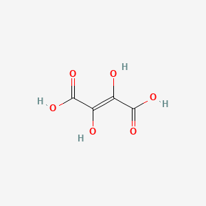 molecular formula C4H4O6 B579031 Dihydroxyfumaric acid CAS No. 133-38-0