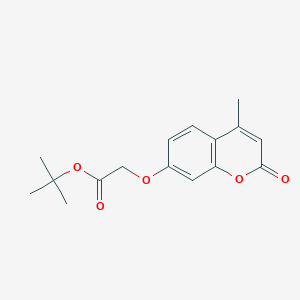 molecular formula C16H18O5 B5790328 tert-butyl 2-[(4-methyl-2-oxo-2H-chromen-7-yl)oxy]acetate CAS No. 6160-57-2