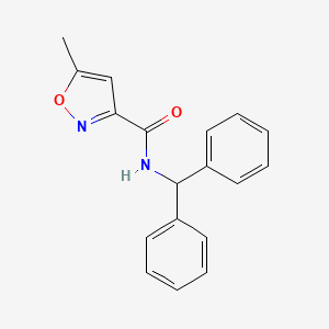 molecular formula C18H16N2O2 B5790339 N-(diphenylmethyl)-5-methyl-1,2-oxazole-3-carboxamide 