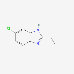 molecular formula C10H9ClN2 B579036 2-Allyl-5-chloro-1H-benzo[d]imidazole CAS No. 16405-85-9