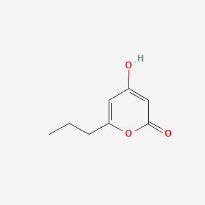 molecular formula C8H10O3 B579042 4-hydroxy-6-propyl-2H-pyran-2-one CAS No. 18742-94-4