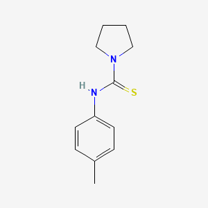 molecular formula C12H16N2S B5790421 N-(4-methylphenyl)pyrrolidine-1-carbothioamide 