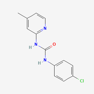molecular formula C13H12ClN3O B5790443 1-(4-Chlorophenyl)-3-(4-methylpyridin-2-yl)urea CAS No. 35466-46-7