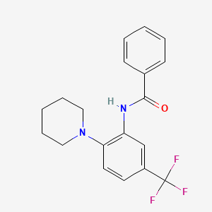 molecular formula C19H19F3N2O B5790629 N-[2-piperidin-1-yl-5-(trifluoromethyl)phenyl]benzamide 