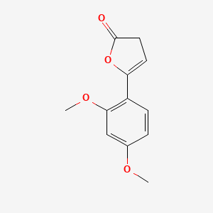 molecular formula C12H12O4 B5790634 5-(2,4-dimethoxyphenyl)-3H-furan-2-one 
