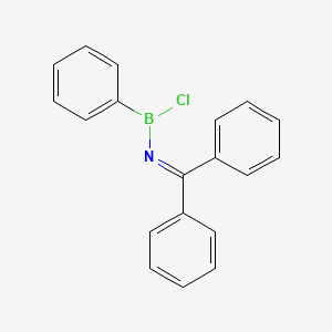 molecular formula C19H15BClN B579065 N-[chloro(phenyl)boranyl]-1,1-diphenylmethanimine CAS No. 17814-63-0